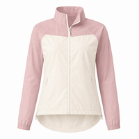 Veste zippée intégrale légère et respirante pour femme, protection solaire UV UPF50+, color-block, séchage rapide, col montant, coupe longue