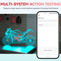 Escáner de Diagnóstico para Motocicletas JDiag M10, Escaneo Completo del Sistema, Lectura/Eliminación de Códigos de Error, Compatible con Android/iOS para Harley/DUCATI/BMW/KTM