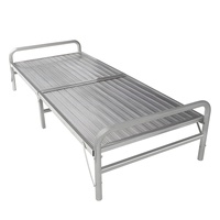 Tragbares, Wasserdichtes Verstellbares Klappbett aus Edelstahl – Stabiles Faltbett für Nickerchen, Outdoor-Camping, Schlafzimmer, Krankenhauspflege und Zuhause