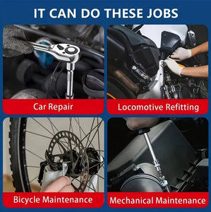 Jeu de douilles à cliquet de 21 pièces, 3/4 pouces, norme SAE (7/8 pouces à 2 pouces) et tailles métriques (22 mm à 50 mm), boîte à outils - Product Image 5