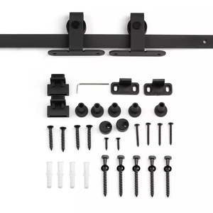 Wekis OEM đôi cửa trượt Barn Door phần cứng 6.6ft thép mini tủ cho Tủ TV Porte de placard Grange coulissante - Product Image 2