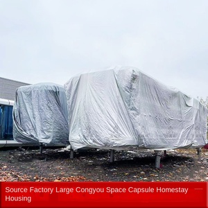 แคปซูลอวกาศสำหรับพักพิงกลางแจ้ง ห้องพักเคลื่อนที่แบบมีแสงแดด สำหรับการท่องเที่ยว ประกอบได้ ใช้เป็นที่พักอาศัย ห้องจัดแสดงสินค้า ห้องนั่งเล่น - Product Image 2