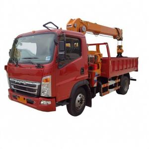 Grúa Hidráulica Montada en Camión de Estilo Europeo, Grúa de Elevación de 3/4/5/8/10 Toneladas, Grúa Portátil de Brazo Recto de 5/7/8/10/12/15 m - Product Image 1