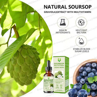 Gotas Líquidas de Guanábana de Marca Privada 60ml, Suplementos Multivitamínicos, Extracto Líquido de Guanábana en Gotas