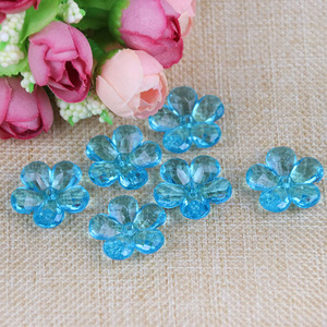 Perles de fleurs en acrylique 20 mm à cinq pétales pour la fabrication de bijoux, perles en vrac, matériel de bricolage - Product Image 3