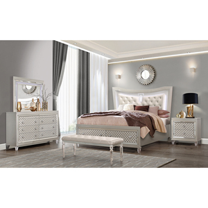 CROSS GLAM CHAMPAGNE SOLID WOOD MODERN NIGHTSTAND for HOME & HOTEL USE - Product Image 3