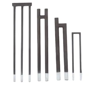 1600c High Temperature Resistant Rod Silicon Carbide Tube Heating Elements SIC Heater For Muffle Furnace
