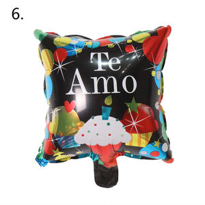Globo de Aluminio de 10 Pulgadas con Diseño de San Valentín Español, Globo de Aluminio para Fiestas, Té Español, Feliz Cumpleaños, Envío Directo - Product Image 3