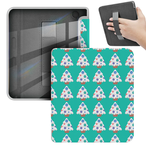 Funda de cuero Pu de diseño personalizado con tema navideño para Kobo <span class=keywords><strong>Clara</strong></span>, Funda con correa de mano de 6 pulgadas, <span class=keywords><strong>Ebook</strong></span> Auto Wake Sleep - Product Image 1