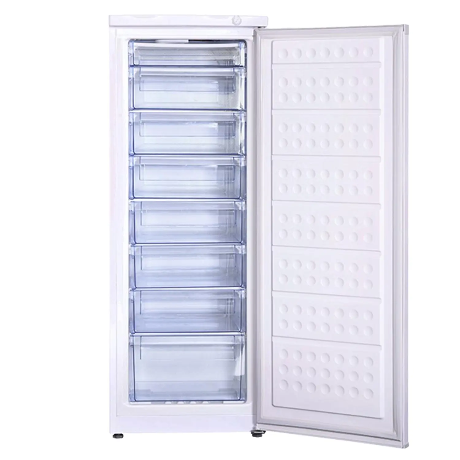 216Lシングルドア直立冷凍庫家庭用垂直ディープフリーザー