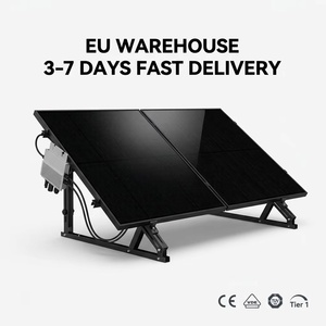 Panneaux solaires photovoltaïques de <span class=keywords><strong>balcon</strong></span> de classe 1 en stock en Europe, 800W, micro-onduleur, panneaux entièrement noirs, préinstallés, prêts à l'emploi - Product Image 1