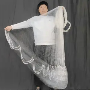 Newest High Quality Fly Hand Cast Net Throw Catch Drawstring Casting Fishing Net