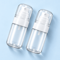Bouteille pulvérisateur PET transparente avec capuchon pour toner, soins de la peau, emballage cosmétique, fabrication sur mesure OEM