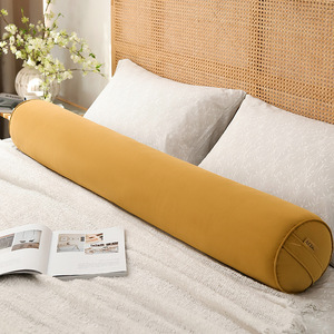 Hotel-Grade Teal Blue Long Body Memory Foam <strong>Bolster</strong> <strong>Pillow</strong> Comfortable Knitted Cuddle <strong>Bed</strong> for Everyday Use Adults - Product Image 4