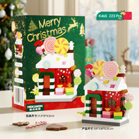 Ensemble de blocs de puzzle Père Noël en plastique ABS de haute qualité, jouet DIY, cadeau de Noël, unisexe, 14 ans et plus, vente chaude
