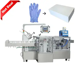 Caja de guantes de nitrilo, máquina de embalaje de cajas de plástico, línea de embalaje automática, multifunción, producto 2020 CE
