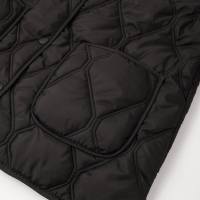 Veste matelassée légère pour femme, motif losanges, col rabattable, boutonnée, manteau d'hiver décontracté, vente en gros