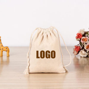 Petits ornements créatifs, pochette en coton, sac en tissu, cordon de serrage, poignée, fabricants écologiques, sacs en coton personnalisés, cadeaux, bijoux - Product Image 4