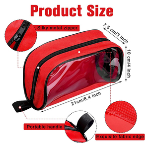 Sac de premiers secours vide, 8 couleurs, pochettes de premiers secours, sac médical portable avec fermeture éclair et accessoires pour la maison, les voyages en plein air - Product Image 2