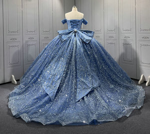 Mumuleo <strong>Sky</strong> <strong>Blue</strong> Glittering Quinceanera Dresses Lace Beading Off the Shoulder Formal Birthday <strong>Ball</strong> <strong>Gown</strong> Vestidos De 15 Anos <strong>Gown</strong> - Product Image 5