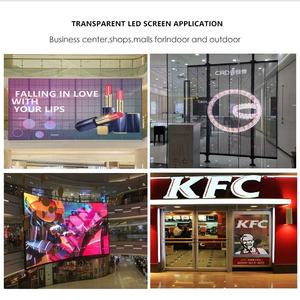 Pantalla LED Digital interior/exterior de alta transparencia, ventana de visualización de vídeo Flexible para transferencia de ascensor, pared publicitaria - Product Image 3