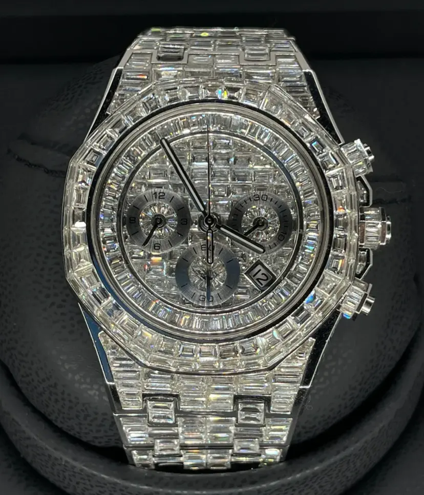 High-end custom cut Luxury watch bezel 26331 Ice Hand Set Lab Diamond Watch bezel Loose Diamond Fine Watch Diamond