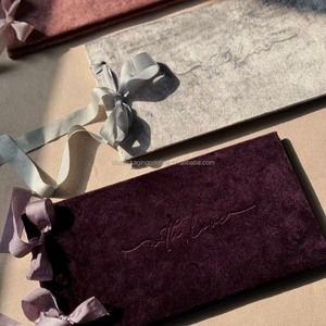 Tarjetas de Invitación de Terciopelo, Tarjetas de Felicitación, Tarjetas de Visita, con Relieve y Dorado, Diseño de Lujo, Tarjetas de Invitación de Boda Únicas - Product Image 5