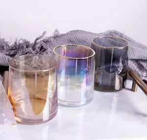 Caneca de vidro transparente com alça, caneca de vidro transparente para café expresso com alça