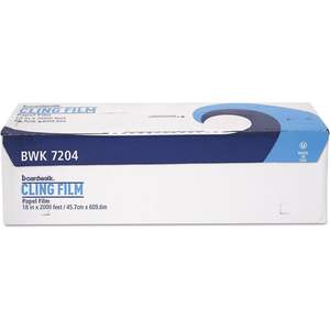 Rollo de Plástico Desechable para Envolver Alimentos Boardwalk 7204, 18 Pulgadas x 2000 Pies, Película de PVC para Envolver Alimentos - Product Image 1