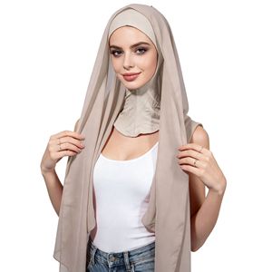 Ensemble une pièce pour femme : châle carré en polyester et bonnet uni avec écharpe perlée - Product Image 2