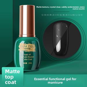 CHARZIEG Esmalte de Uñas en <span class=keywords><strong>Gel</strong></span>, Capa Superior Mate, <span class=keywords><strong>Gel</strong></span> Fortalecedor, <span class=keywords><strong>Gel</strong></span> de Fototerapia para Capa Base y Capa Superior, Botella Grande Verde - Product Image 4