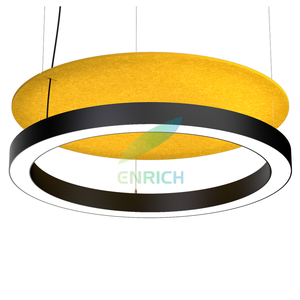 ไฟวงแหวน LED แบบวงกลมพร้อมแผงอะคูสติกที่มีเสียงดังดีไซน์สวย - Product Image 2