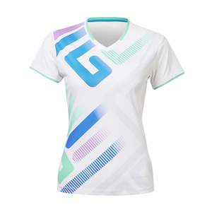 Ropa deportiva personalizada Ropa activa para mujer Manga corta Golf Tenis Bádminton Voleibol Camisetas Camiseta para mujer - Product Image 3