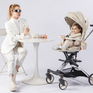 <span class=keywords><strong>Poussette</strong></span> de voyage compacte et pliable automatiquement Purorigin 2026, avec cadre en alliage d'aluminium et PU léger, idéale pour le jogging - Product Image 3