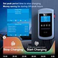 Station de recharge rapide Feyree Type 1 12 kW 50 A pour véhicules électriques avec fonction carte RFID, écran LCD 4,3 pouces et contrôle Wi-Fi