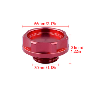 <span class=keywords><strong>Bouchon</strong></span> de réservoir d'<span class=keywords><strong>huile</strong></span> <span class=keywords><strong>moteur</strong></span> JDM de haute qualité pour voiture, couvercle de remplissage de réservoir de carburant en alliage et aluminium chromé - Product Image 4