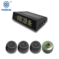 Système de surveillance de la pression des pneus de voiture à énergie solaire TPMS, capteur externe, système de sécurité automobile, avertissement de pression et de température des pneus