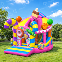 Parcours d'obstacles gonflable commercial Monstre Sucré, Aire de jeux gonflable pour enfants pour événements et locations de fêtes