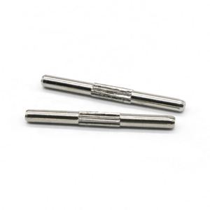 Meilleures ventes : Épingles droites moletées en acier inoxydable Saitong avec logo OEM imprimé, 3,2x28mm, argent poli/noir, personnalisables - Product Image 2