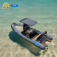 Bateau pneumatique rigide Hedia Luxury PA650 21FT en aluminium, bateau pneumatique Hypalon, embarcation de loisirs aquatiques, bateau pneumatique avec cabine moteur