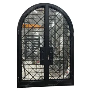 European Style Wrought Iron Security Wrought Iron Entrance Security Steel Door