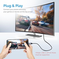 Câble audio vidéo 4K 60Hz USB C vers HDMI pour MacBook Pro et iPad Pro et Samsung et plus