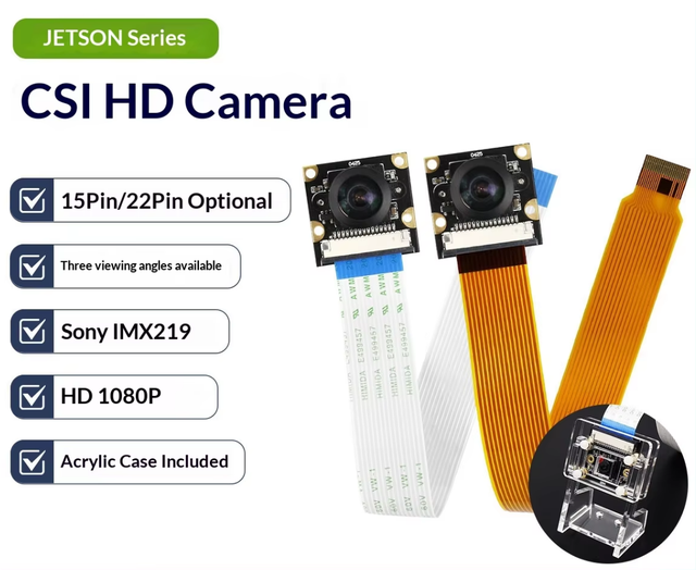 Jetson Nano B01/Orin/Xavier NX/SUPER AI Camera IMX219 Module CSI