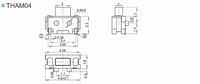 Interrupteur tactile électronique TS24CA EST-1126E SMD 2*4mm, bouton de téléphone, bouton poussoir latéral, micro-bouton, interrupteur tactile léger, 12V 50mA