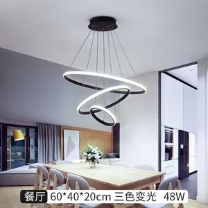 Lampadario <span class=keywords><strong>a</strong></span> Sospensione Rotondo Bianco Design <span class=keywords><strong>a</strong></span> 3 Anelli in Acrilico 80 <span class=keywords><strong>LED</strong></span> Moderno <span class=keywords><strong>per</strong></span> Soggiorno Lampada <span class=keywords><strong>a</strong></span> Sospensione - Product Image 5