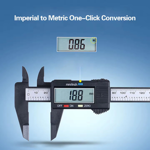 Calibrador <span class=keywords><strong>Vernier</strong></span> <span class=keywords><strong>Digital</strong></span> 0-150mm Alta Precisión (+/-0.01mm) Pantalla LCD Grande Acero Inoxidable 1 Año de Garantía para Uso Industrial - Product Image 1