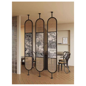 Elegante separador de habitación de acero inoxidable cepillado con elegante decoración interior minimalista para el hogar y la Oficina - Product Image 2