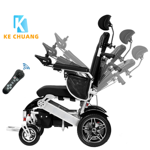 Silla de ruedas eléctrica de aleación de aluminio de potencia automática motorizada plegable para discapacitados más barata - Product Image 1