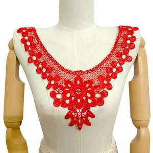 Apliques de Encaje Soluble en Agua, <span class=keywords><strong>Cuellos</strong></span> Falsos Bordados con Recortes 3D <span class=keywords><strong>para</strong></span> Blusas de Mujer - Product Image 6