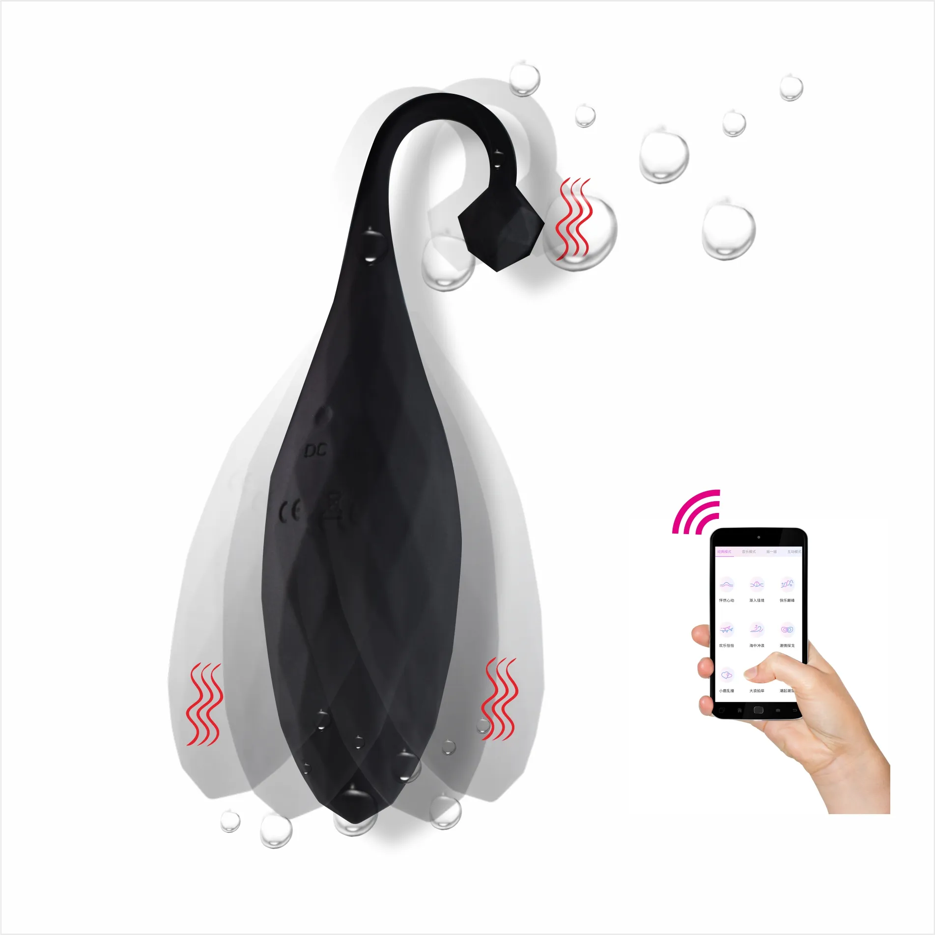 Hot Sale APP-Steuerung Wasserdichtes Silikon Vibrator Ei Sexspielzeug Frauen Nippel Stimulator Fernbedienung Panty Vibrato